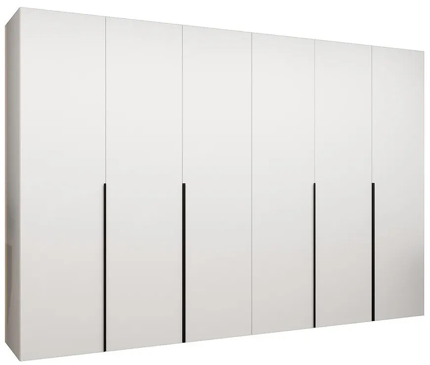 Skriňa Alicante I 300 biela/čierna