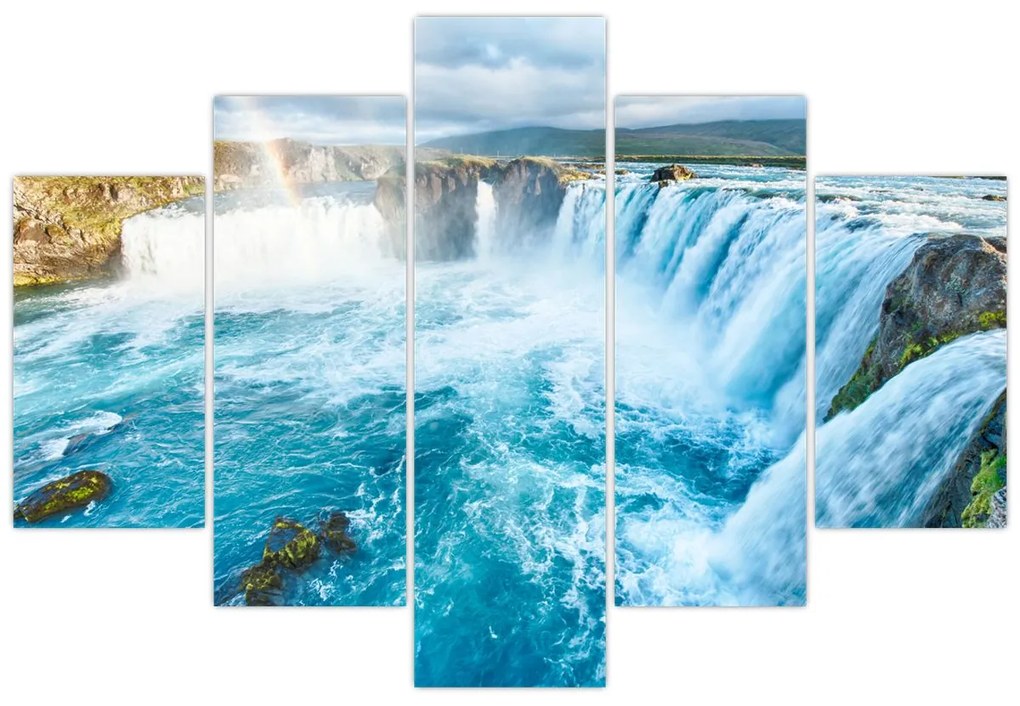 Obraz - Vodopád Godafoss (150x105 cm)