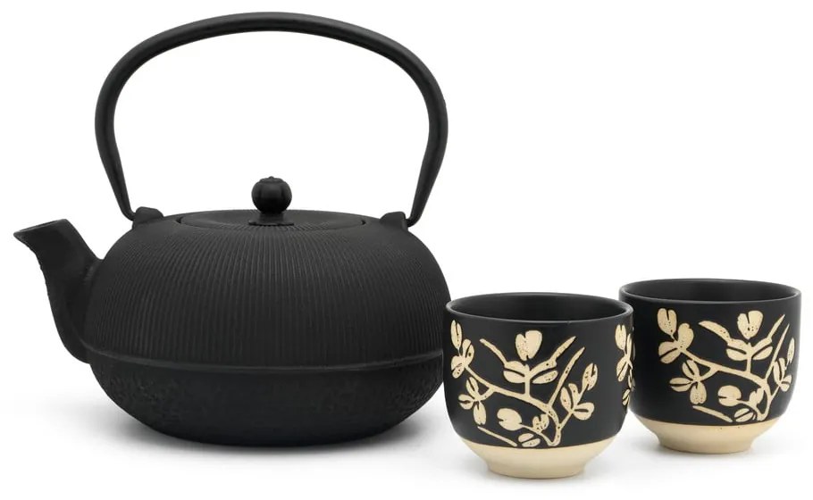 Čierna porcelánovo-liatinová čajová súprava Sichuan – Bredemeijer