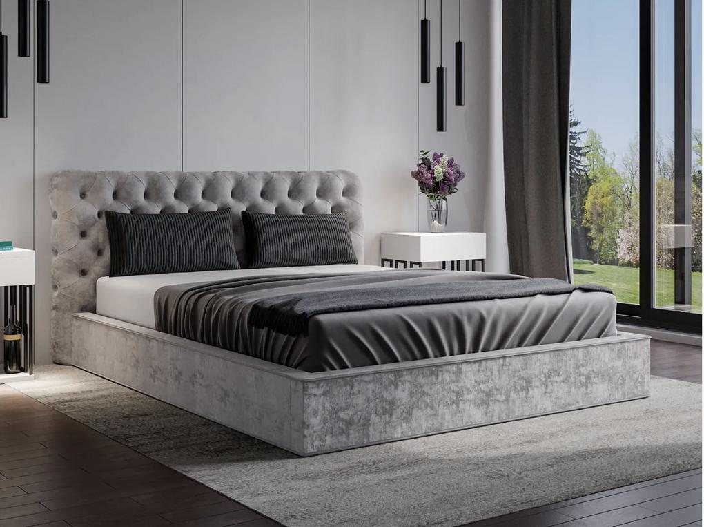 PROXIMA.store - Luxusná čalúnená posteľ VIVA ROZMER: Pre matrac 140 x 200 cm