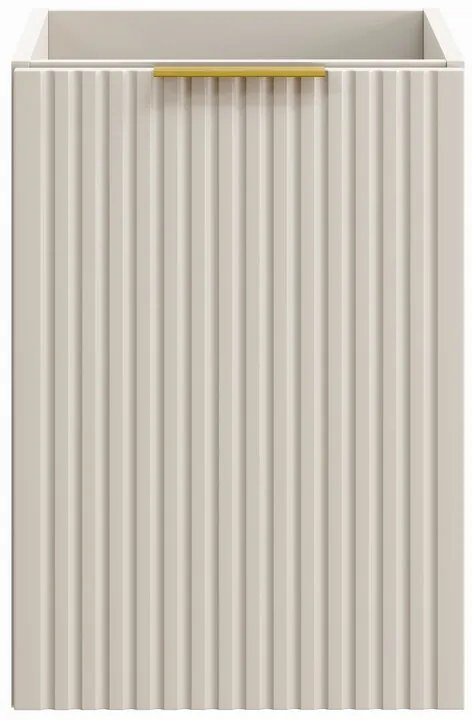 Závěsná skříňka Adele Cashmere s deskou 100 cm kašmírová/dub wotan