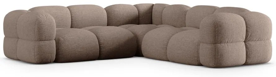 Hnedá rohová pohovka Loretto – Cosmopolitan Design