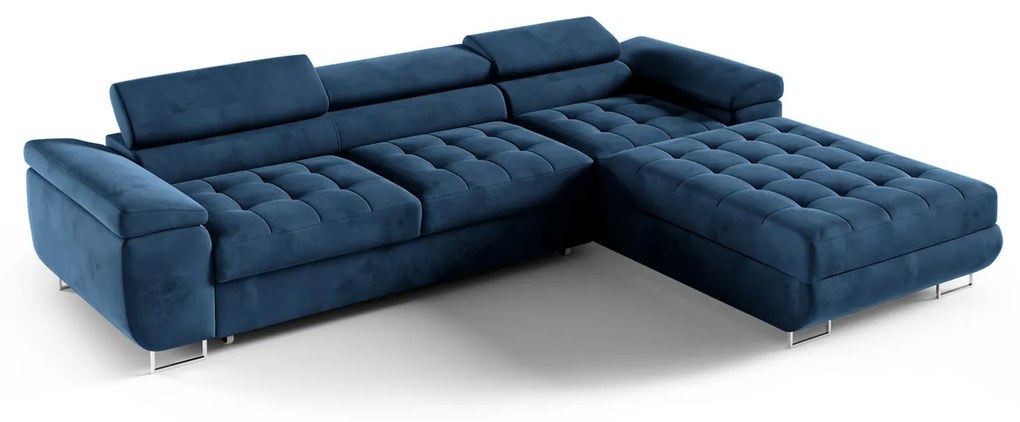 Rohová rozkladacia sedacia súprava 272 JENNY Sivá Vogue Ľavá