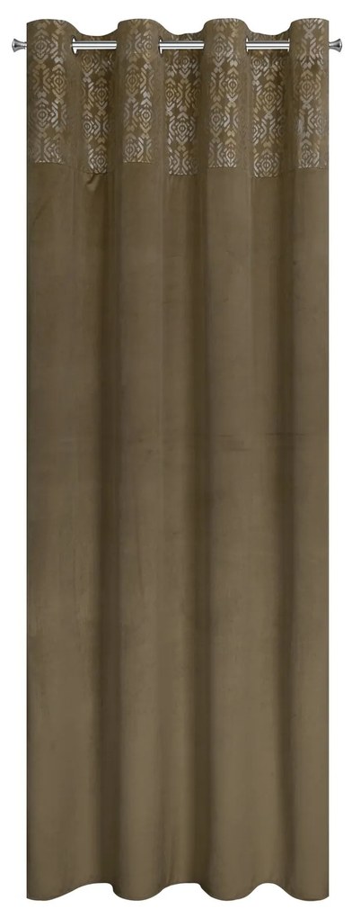ZATEMŇOVACÍ ZÁVES NA KRÚŽKOCH LIZA 140X250 CM BÉŽOVÁ