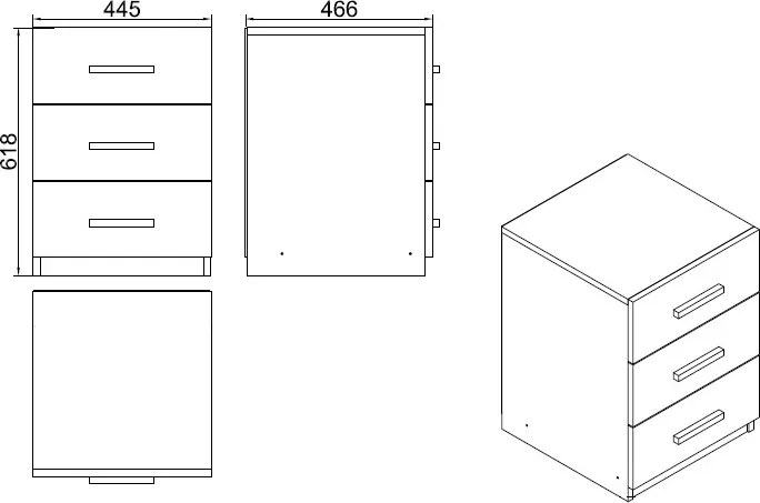 Kancelársky kontajner Houseland Wynn biely