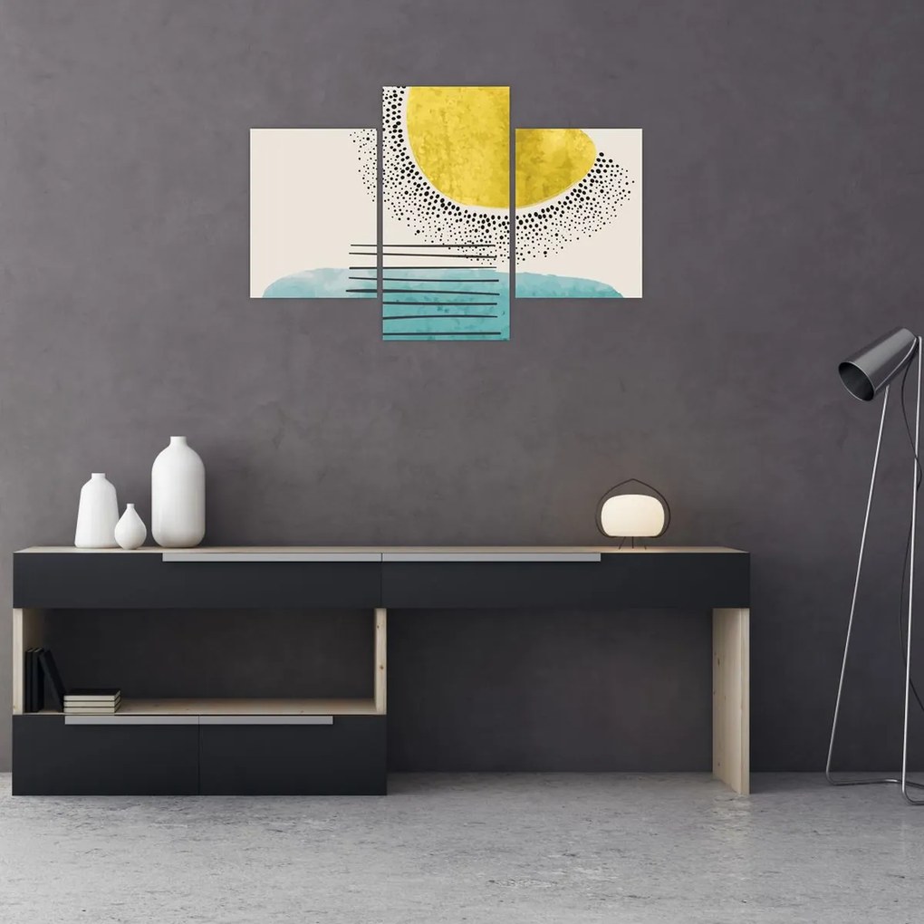Obraz - Abstraktná maľba pláže N⁰2 (90x60 cm)