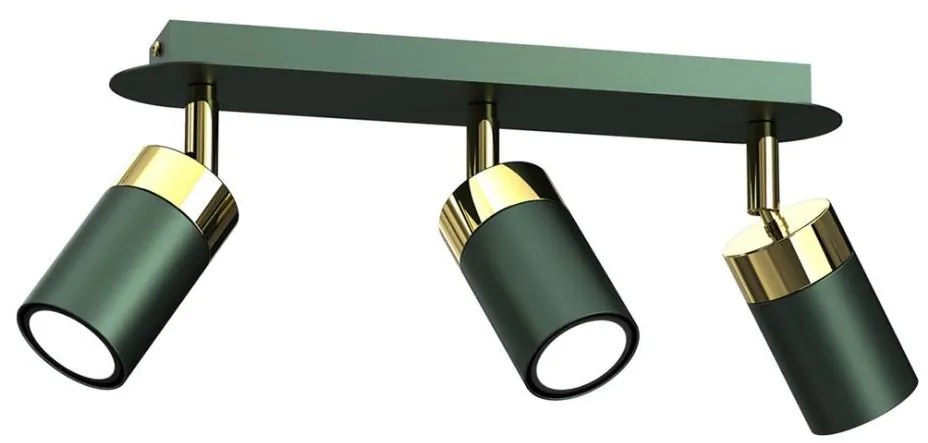 Brilagi - Bodové svietidlo POKER 3xGU10/25W/230V zelená