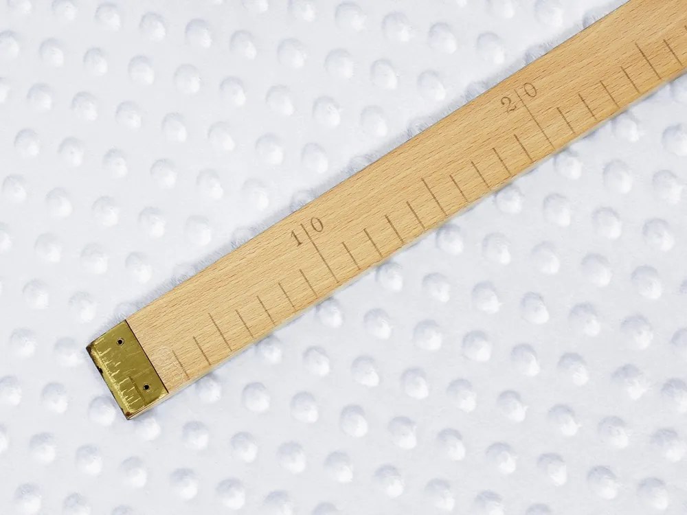 Biante Detské posteľné obliečky do postieľky Minky 3D bodky MKP-025 Svetlo sivé Do postieľky 90x140 a 50x70 cm