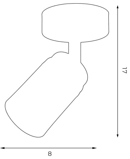 Bodové svietidlo RENO 1xGU10/8W/230V biela/chróm