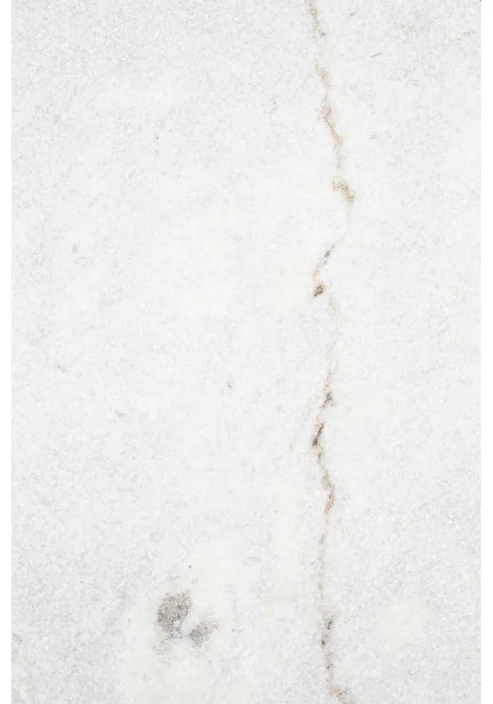 Okrúhly konferenčný stolík s mramorovou doskou v bielo-zlatej farbe ø 70 cm Timpa – White Label