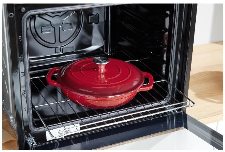 Silvercrest®  Liatinová servírovacia panvica, 2,4 l (červená)  (100393065)