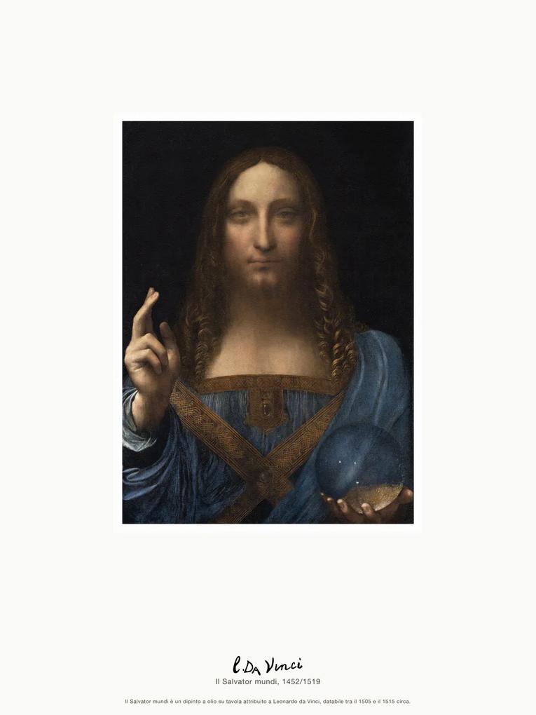 Obrazová reprodukcia The Salvator mundi (Il Salvator mundi) - Leonardo da Vinci, (30 x 40 cm)