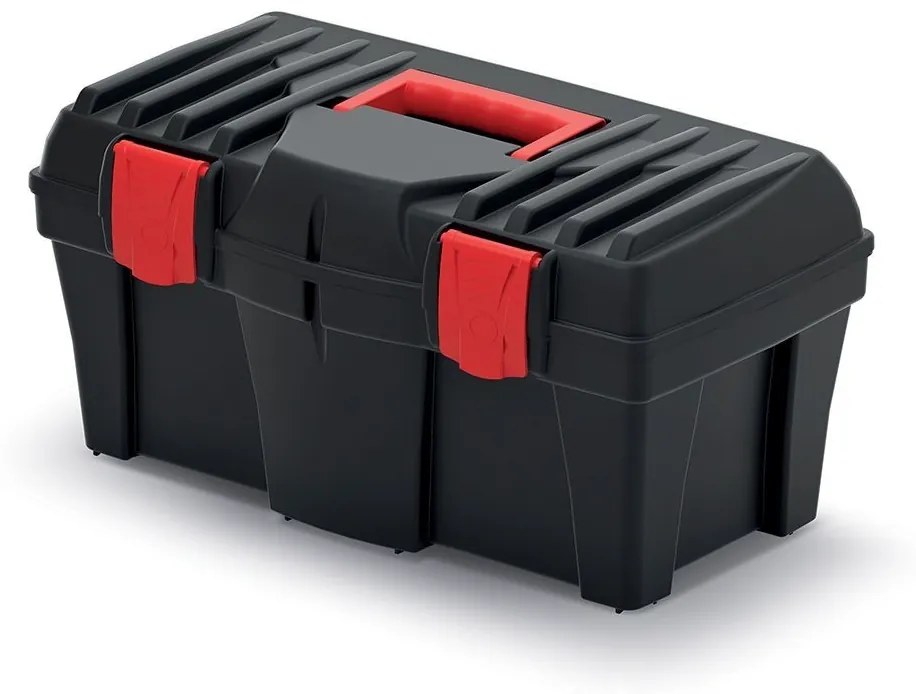 Plastový kufor na náradie CALIDER 46 cm čierno-červený
