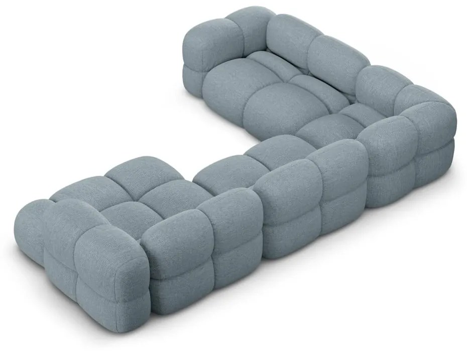 Svetlomodrá rohová pohovka (ľavý roh/do tvaru "U") Loretto – Cosmopolitan Design