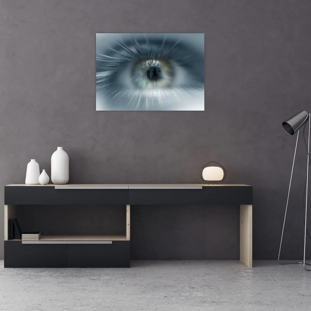 Sklenený obraz - Pohľad oka (70x50 cm)