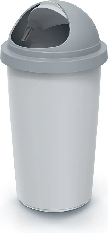 Odpadkový kôš COMPACTO ROLL 30 L popolavo sivý/svetlosivý
