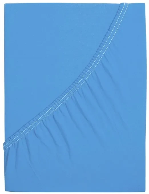 Jersey plachta do detskej postieľky EXCLUSIVE 70x140 cm modrá