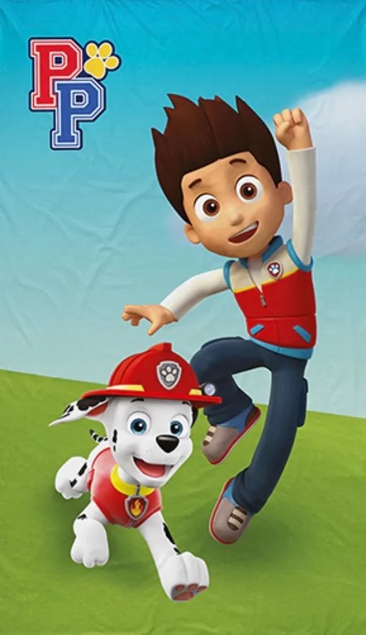 Detský uterák Paw Patrol modro-zelený 30x50 cm