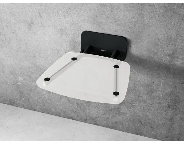 Ravak B8F0000060 - Sklopné sprchové sedátko OVO čierne