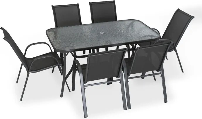 Záhradný nábytok NEBRASKA, čierna