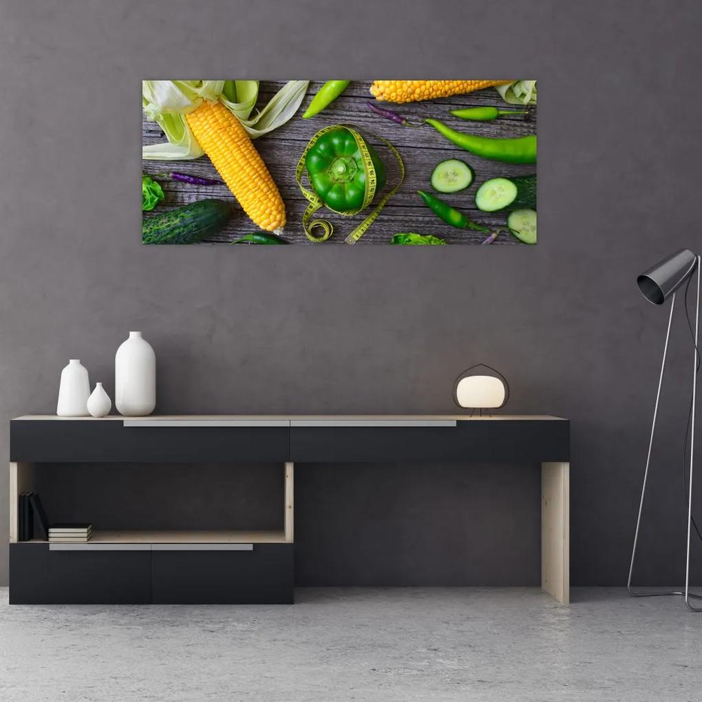Obraz so zeleninou (120x50 cm)