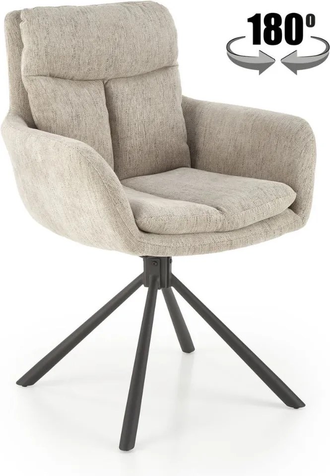 Otočná stolička K495, béžová