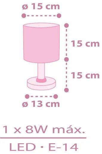 Dalber 42491 - Detská lampička FAIRY DREAMS 1xE14/8W/230V