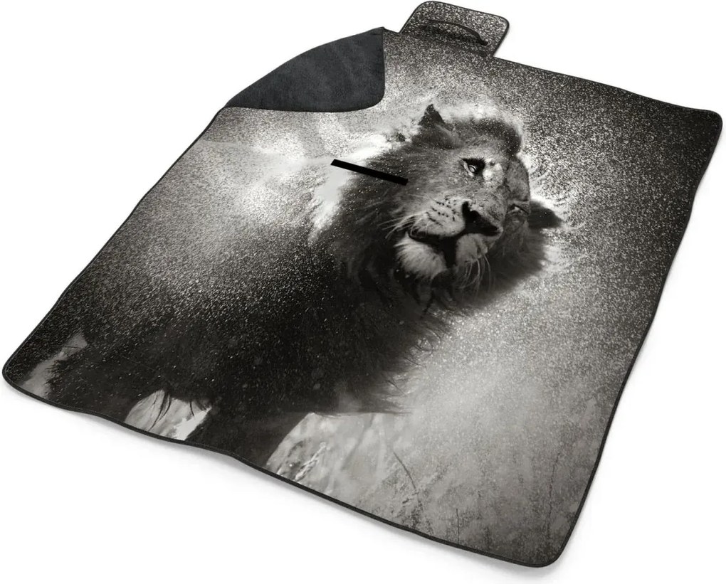 Sablio Plážová deka Mokrý lev: 200x140 cm