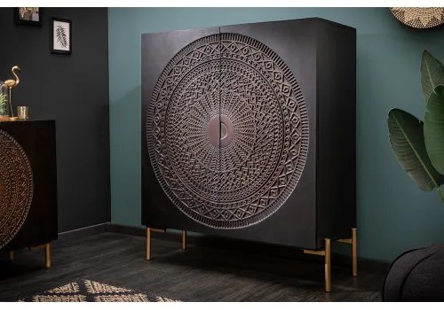 Komoda 41105 100cm Mandala Drevo Mango  - Komfort-nábytok