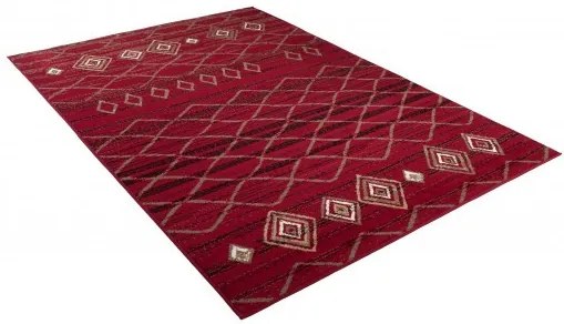 Koberec CARAMEL SCARLET 3911 červený / čierny