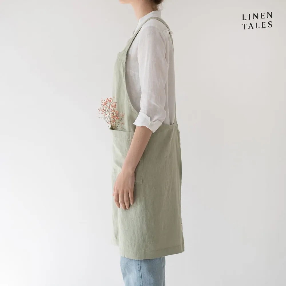 Ľanová zástera Crossback - Linen Tales