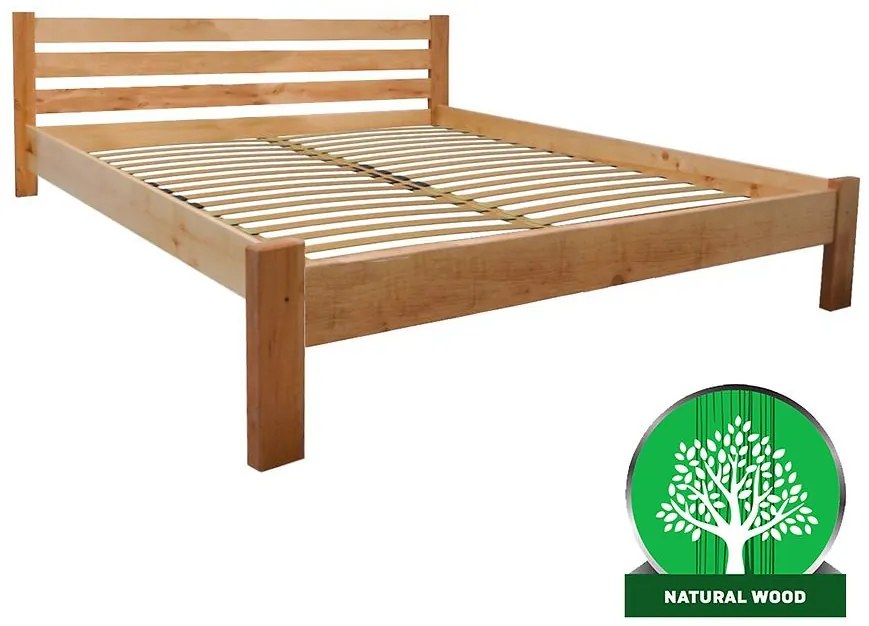 Posteľ Ewa 180 dreva jelša nature