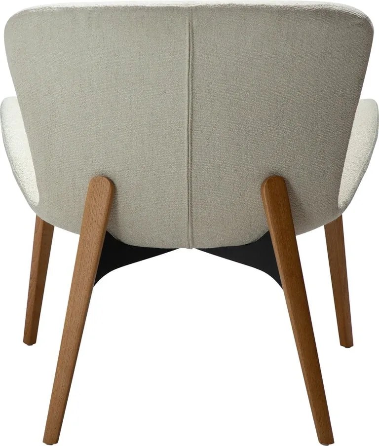 Krémové kreslo z textílie buklé Paragon – DAN-FORM Denmark