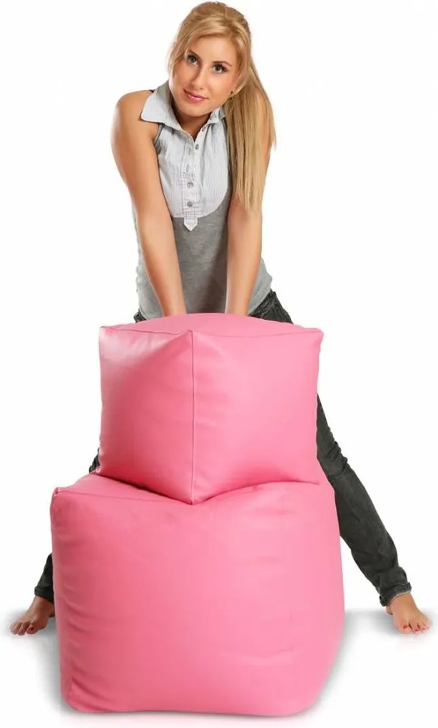 INTERMEDIC Sedací Vak Cube L 150L Farba: E19 - Modrá svetlá (Ekokoža)