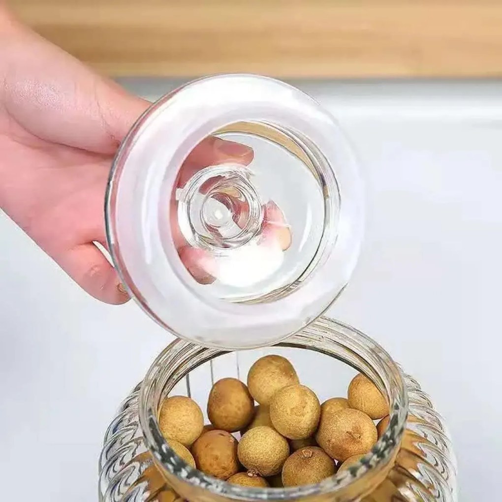 Sklenená dóza, veľký objem 2,9 l NOSTALGIA