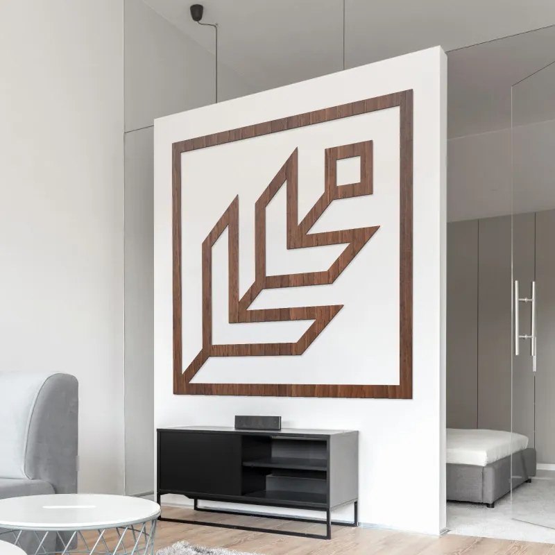 Nástenná geometrická dekorácia štvorec | SENTOP HDF0397-C