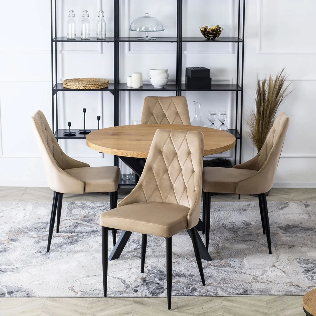 PROXIMA.store - Čalúnená jedálenská stolička CORK FARBA: béžová