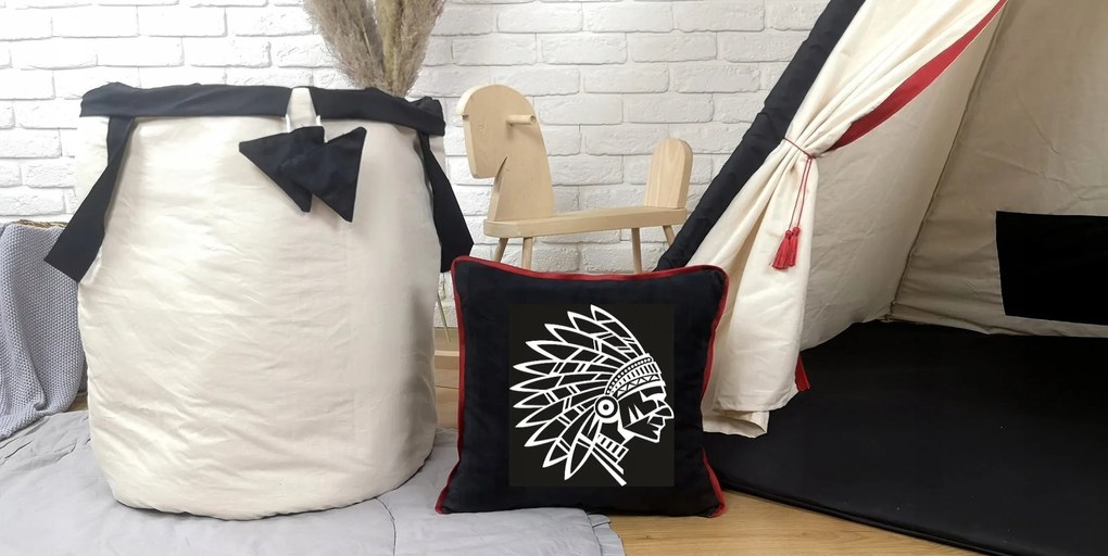 Detský stan TEEPEE (TÝPIE) INDIÁN s doplnkami - béžový