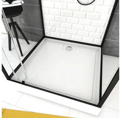 Sprchový box Aurlane Metro 80 x 80 x 230 cm čierna
