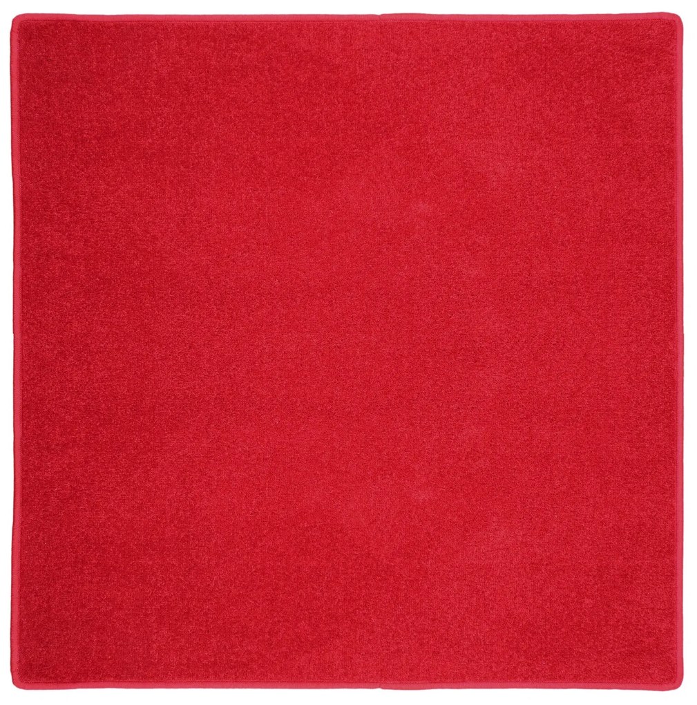 Vopi koberce Kusový koberec Eton červený 15 štvorec - 300x300 cm