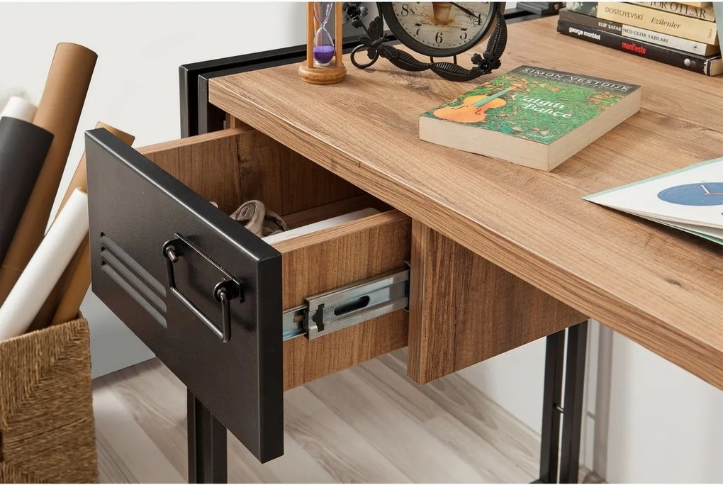 Pracovný stôl Cosmo Atlantic Pine and Black