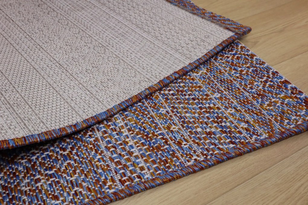 TRHÁK: Kusový koberec Terazza 21241 Multi/Blue/Red – na von aj na doma, 160x230, viacfarebná, chodba / predsieň, Devos Caby (DC Carpets)