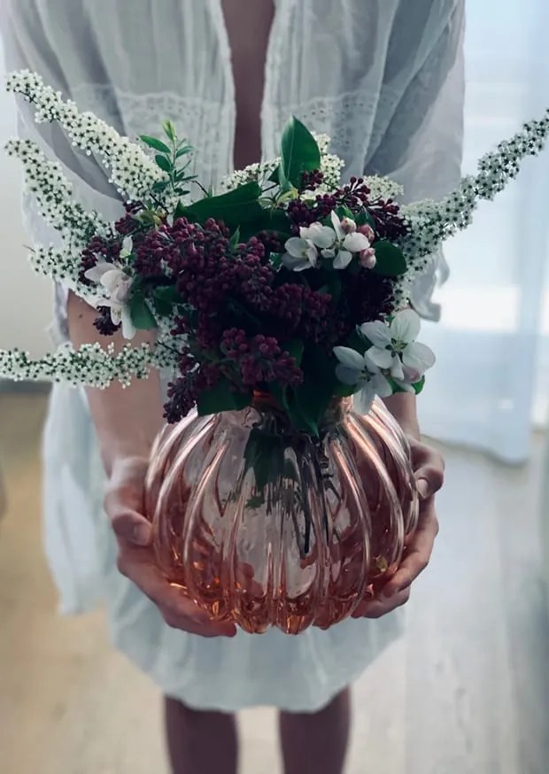 Váza Maria – ružová