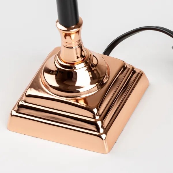 BRILAGI - Stolová lampa CERIA 1xE14/40W/230V pr. 20,5 cm čierna/medená/biela