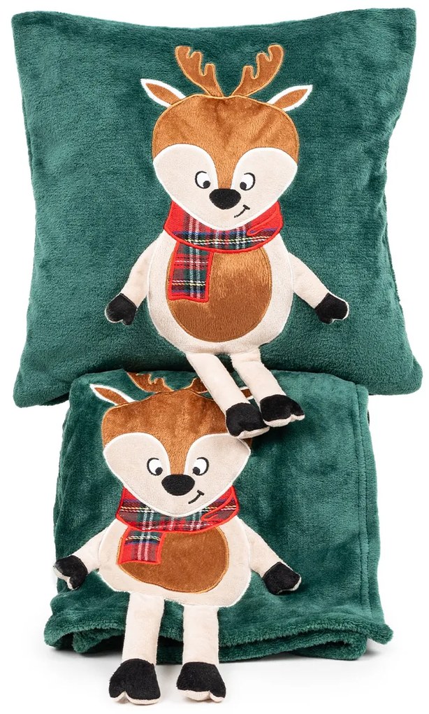 4Home Vianočná deka Reindeer, 150 x 200 cm