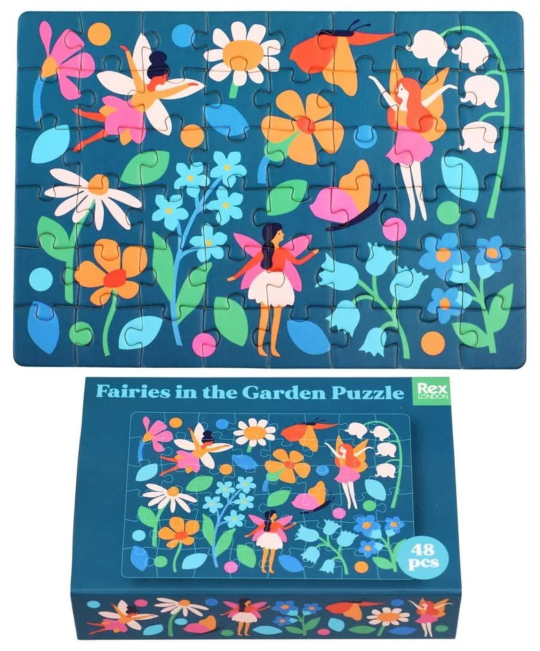 Puzzle (počet dielikov 48) Fairies in the Garden – Rex London