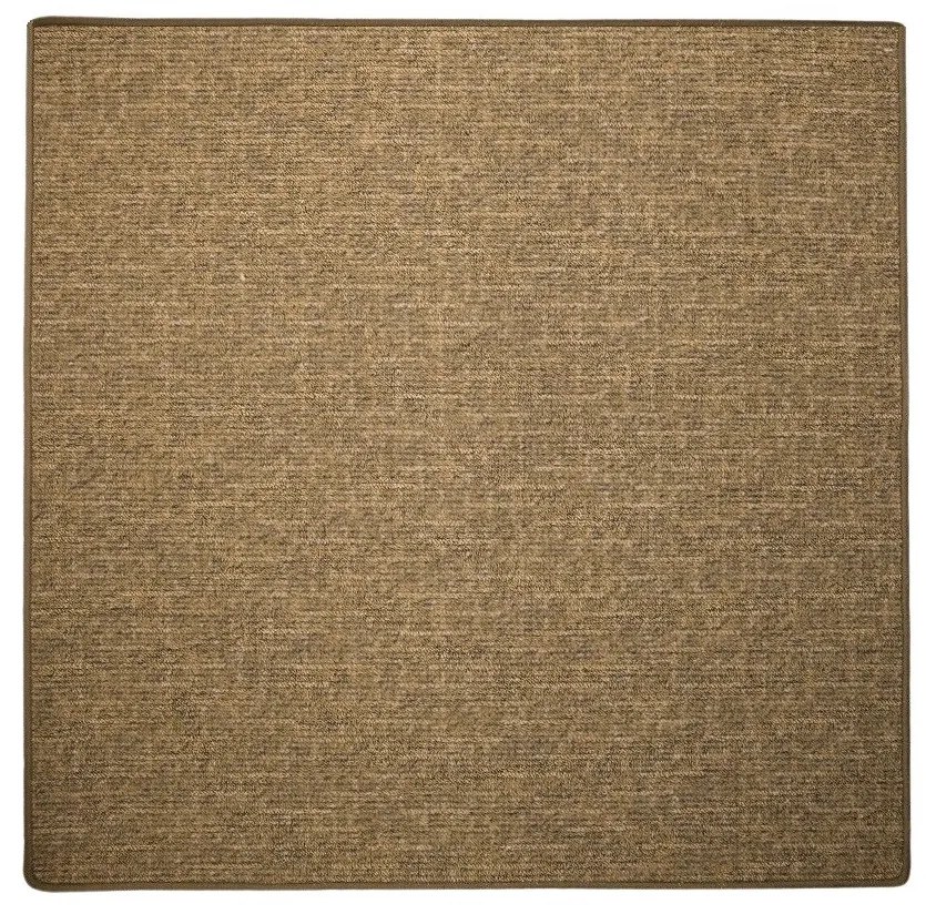 Vopi, Kusový koberec Alassio zlatohnedý štvorec, 100x100, hnedá, chodba / predsieň