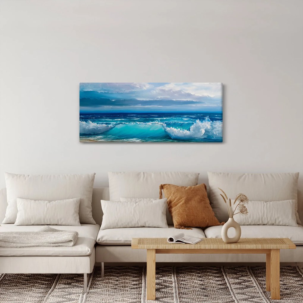 Obraz - Morské vlny (120x50 cm)