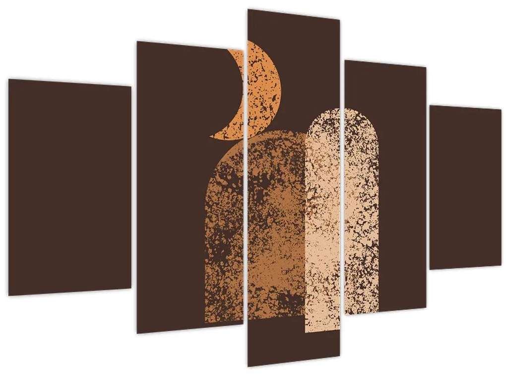 Obraz - Oranžové oblúky N⁰2 (150x105 cm)