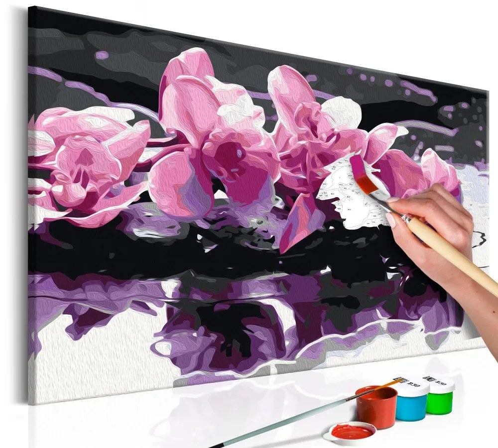 Maľovanie podľa čísiel - Purple Orchid 60x40